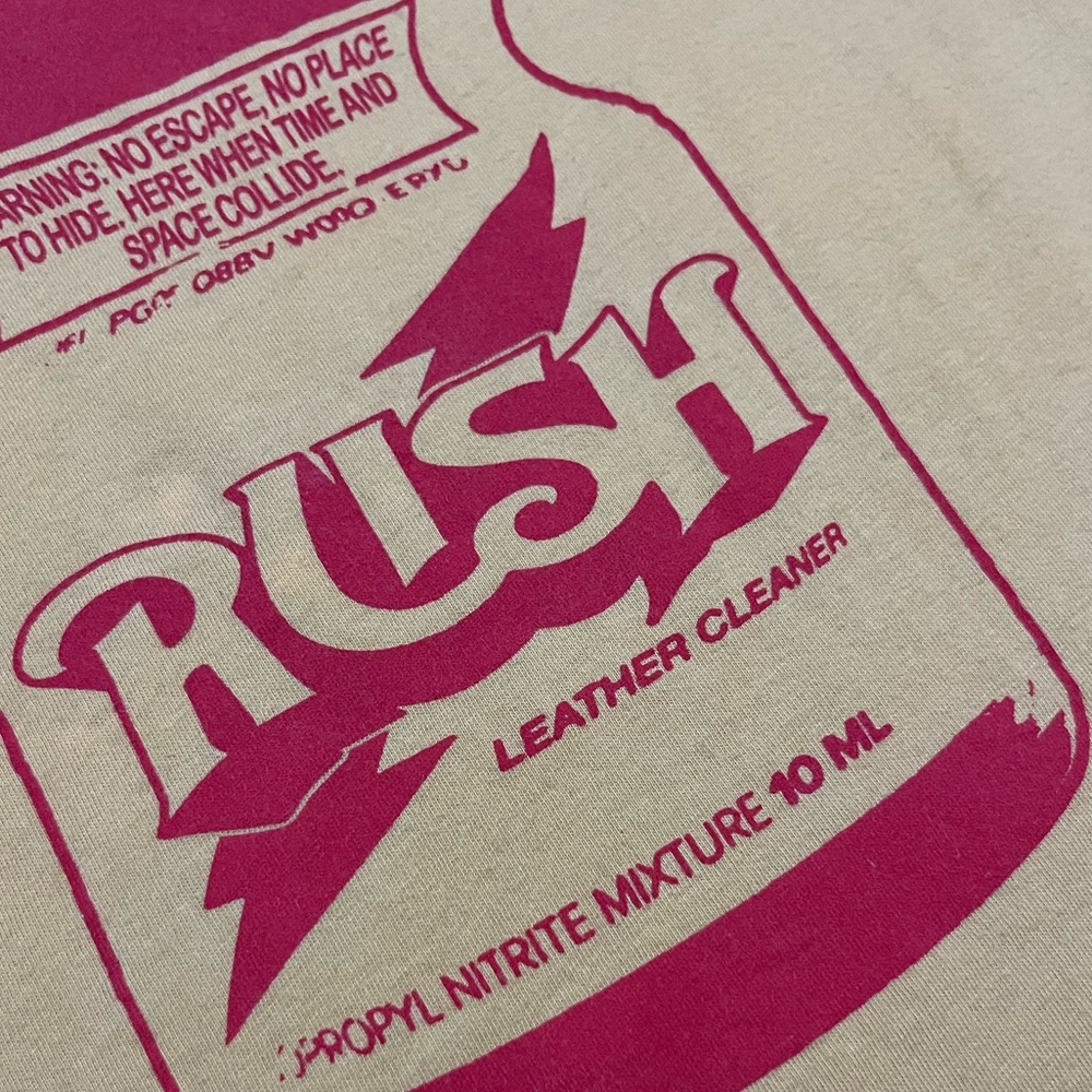 🎸 '22 Rush Band The Twilight Zone Canned Lyrics Clean Yellow Limited Edition Tee - Picture 4 of 11